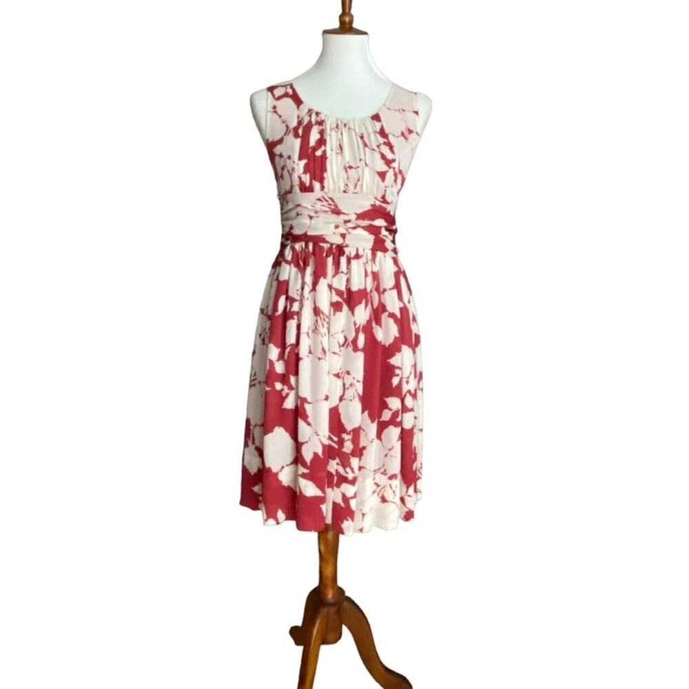 Talbots Cocktail Dress 2 Red Retro Dress Small Semi Formal Party Valentine's Day